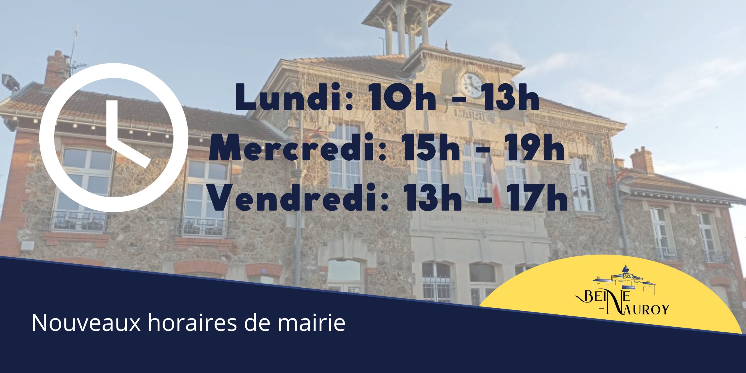 New horaire mairie